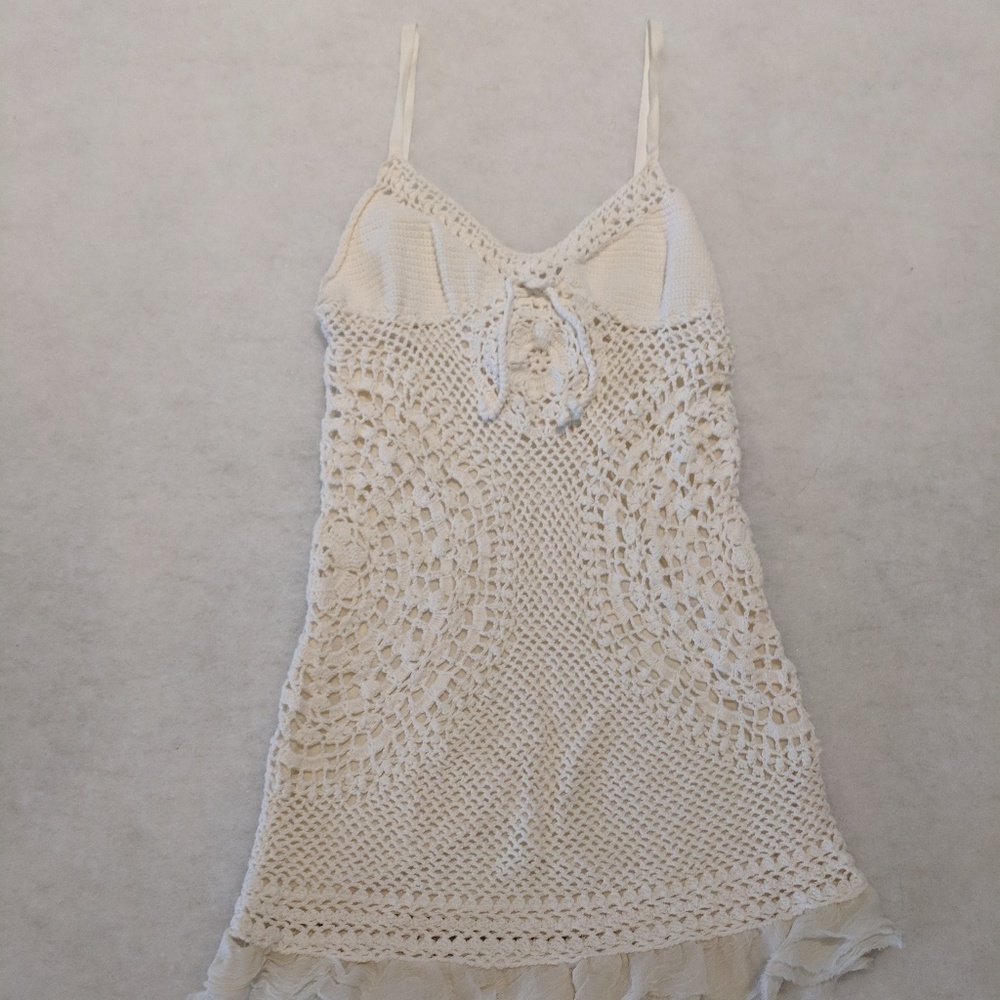 Free People Crochet Mini Dress - XS